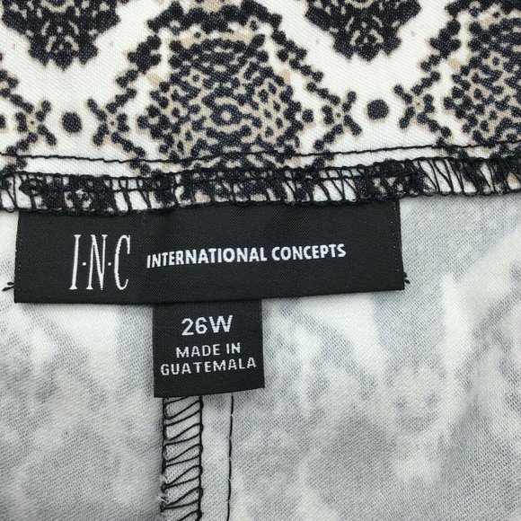 INC International Concepts Womens Skinny Leg Crop Pants Sz 26W - Picture 3 of 8